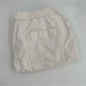 Eileen Fisher Women's S Organic Cotton High Waisted Wide Leg White Denim Jeans‎